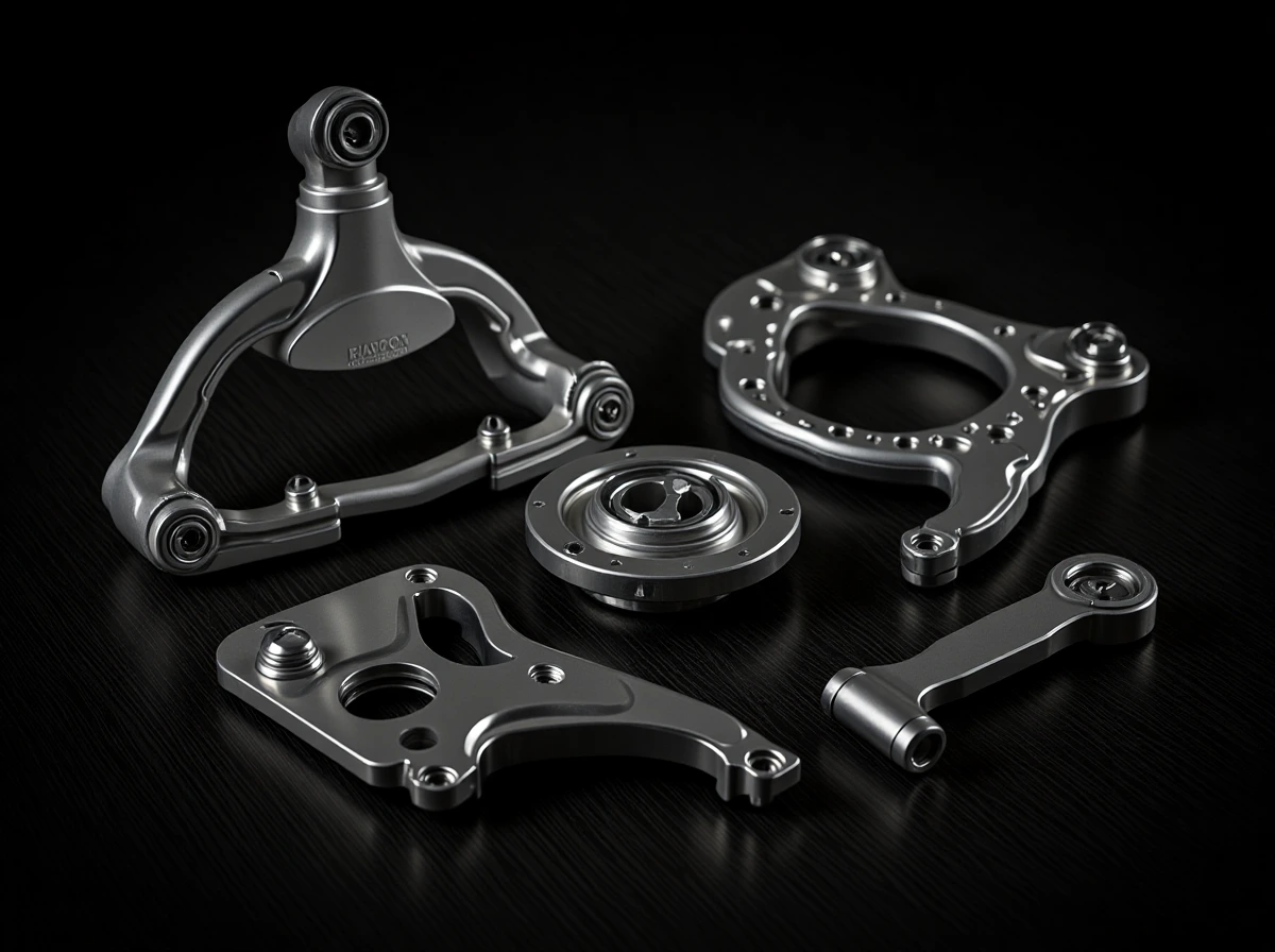CNC machined automotive chassis and suspension components
