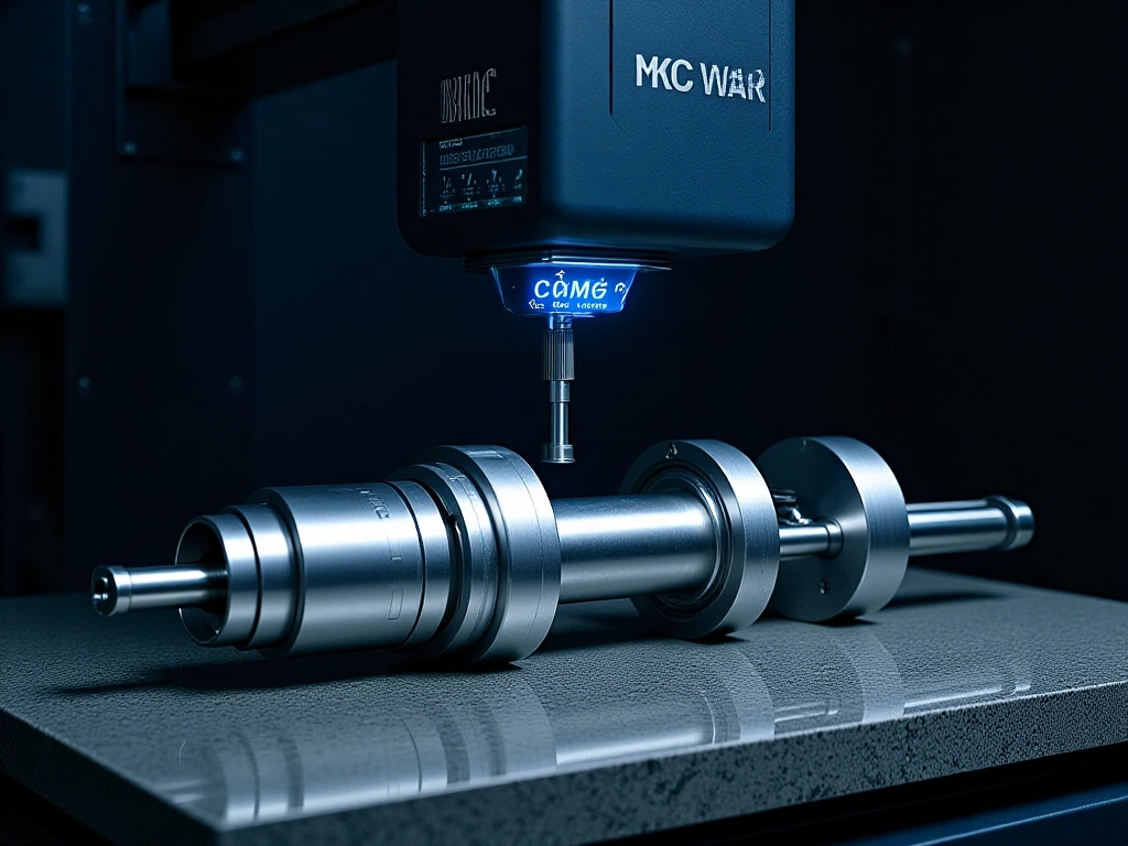 Dimensional inspection of an engine crankshaft