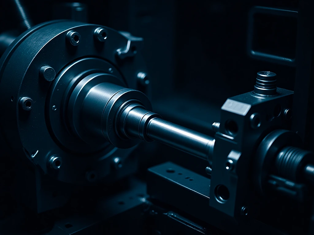 CNC turning a crankshaft journal