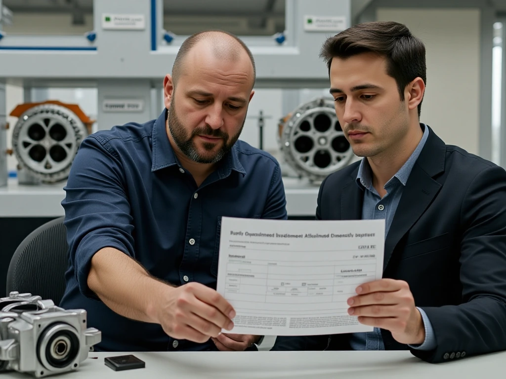 Review of dimensional inspection records for a crankshaft