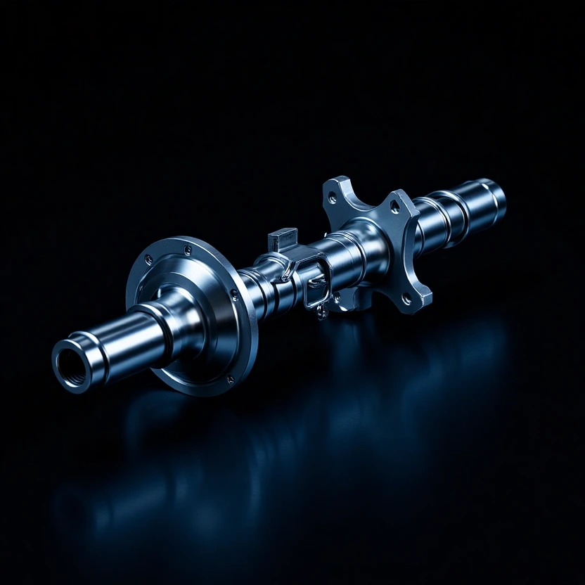 CNC machined 4140 alloy steel crankshaft