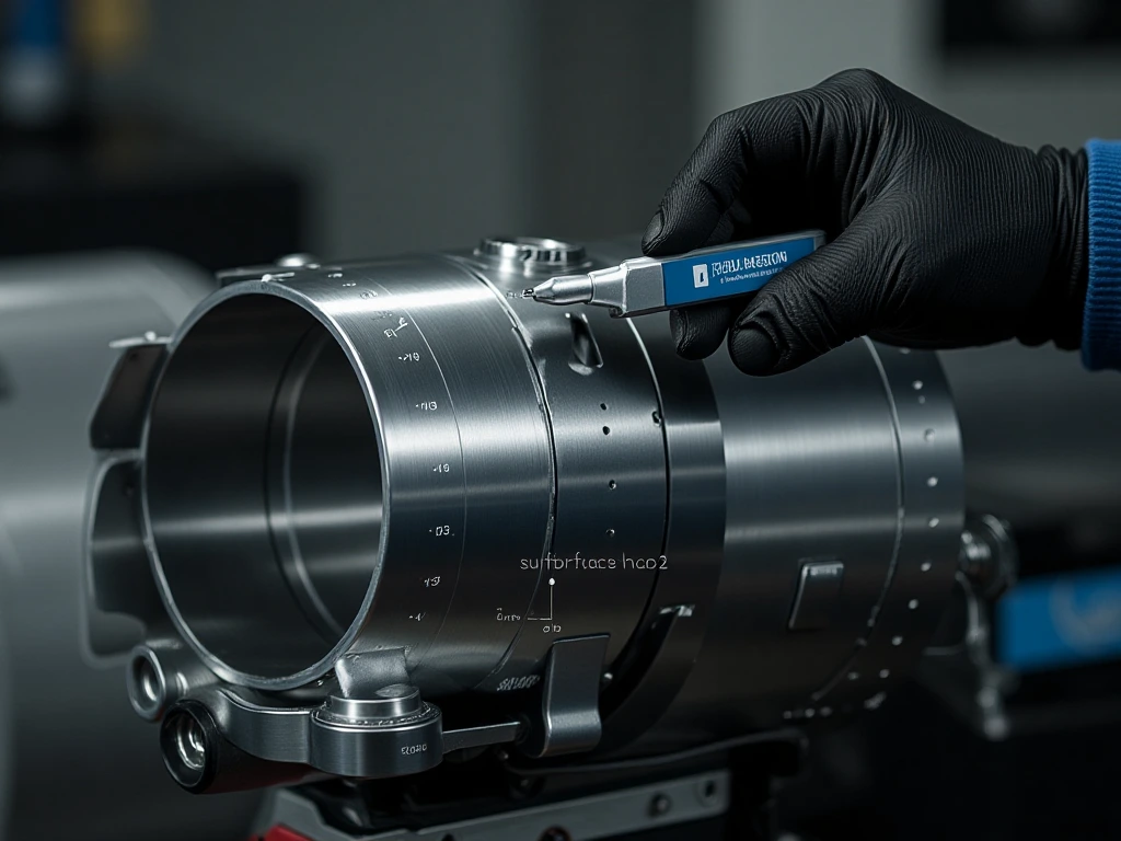 Surface roughness measurement on a crankshaft journal