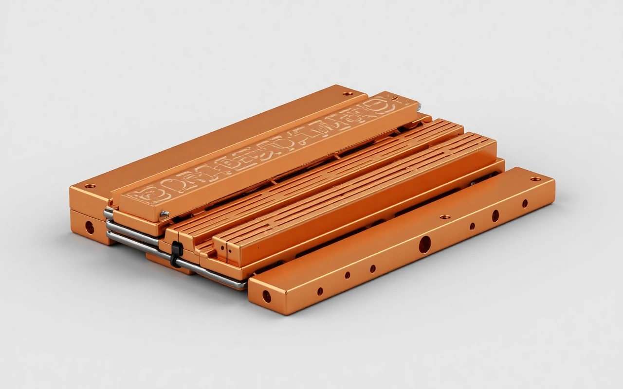 CNC machined copper bus bar