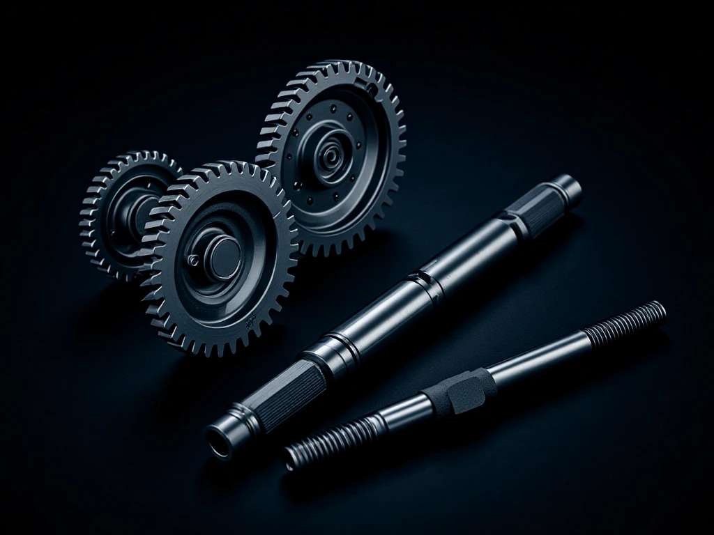 CNC machined automotive transmission gears and shafts