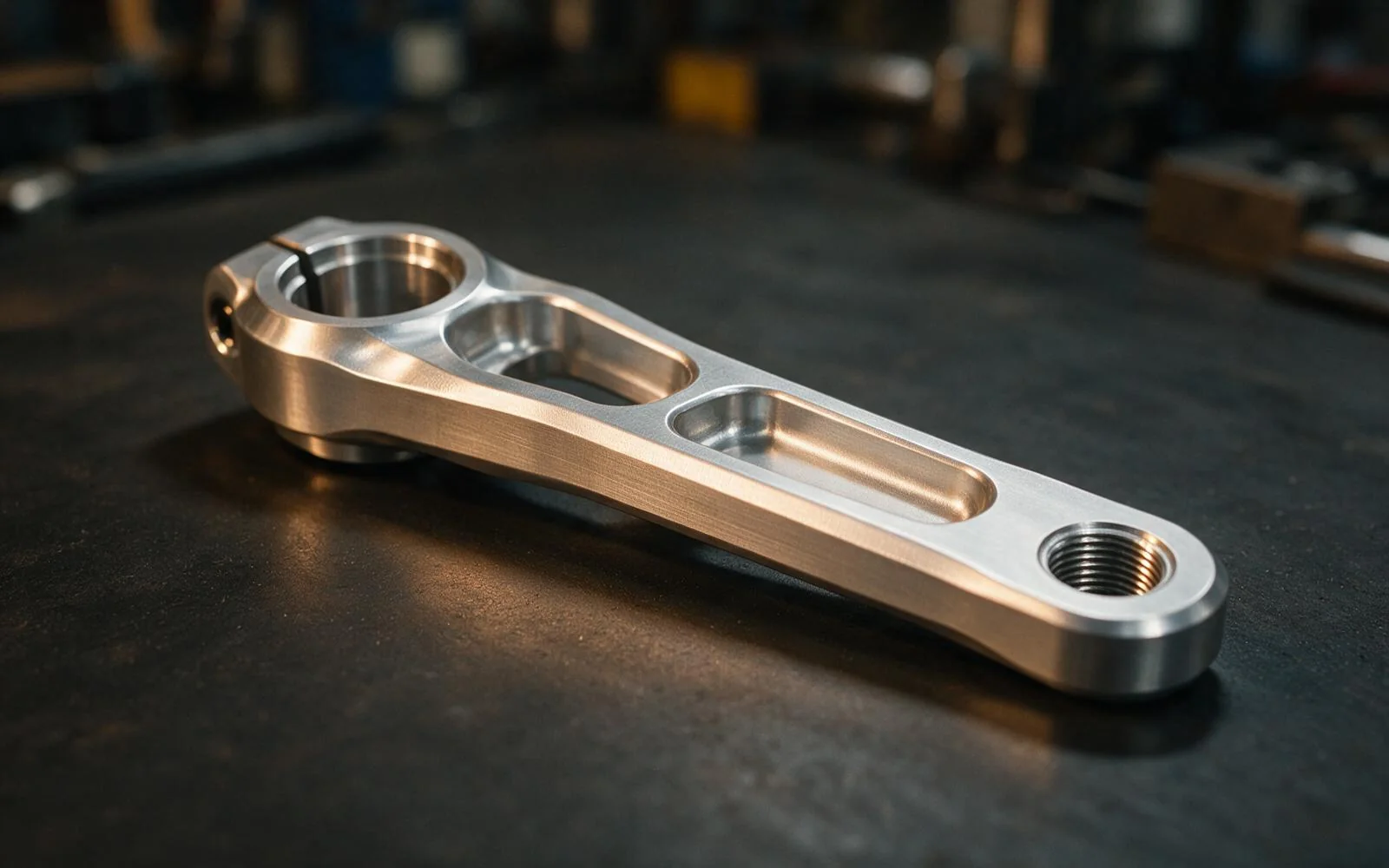 CNC machined bicycle crank arm