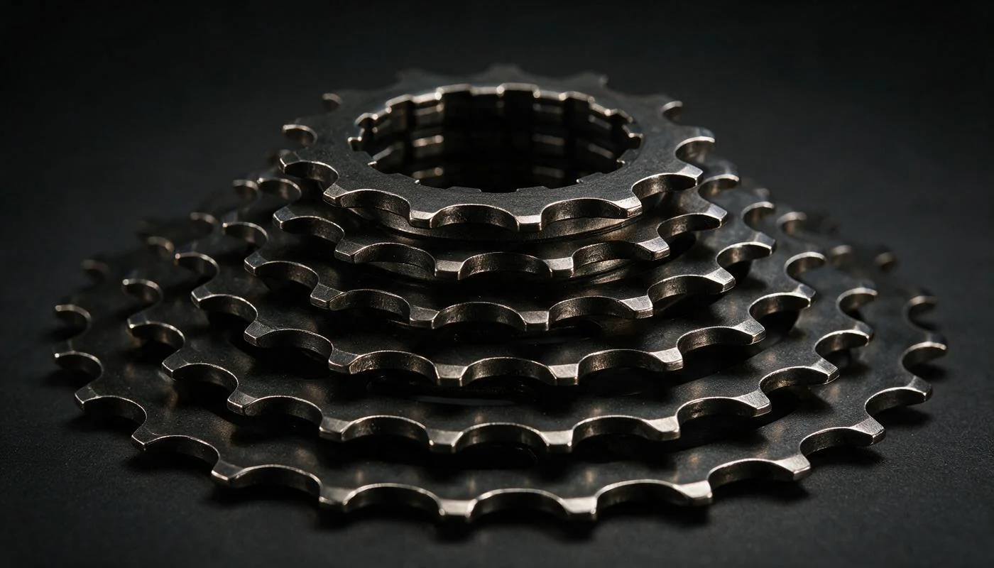 Hardened steel for cassette cogs
