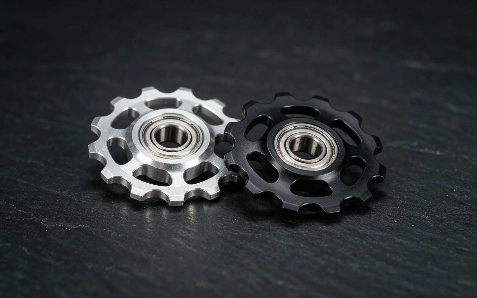 CNC machined derailleur pulley wheel