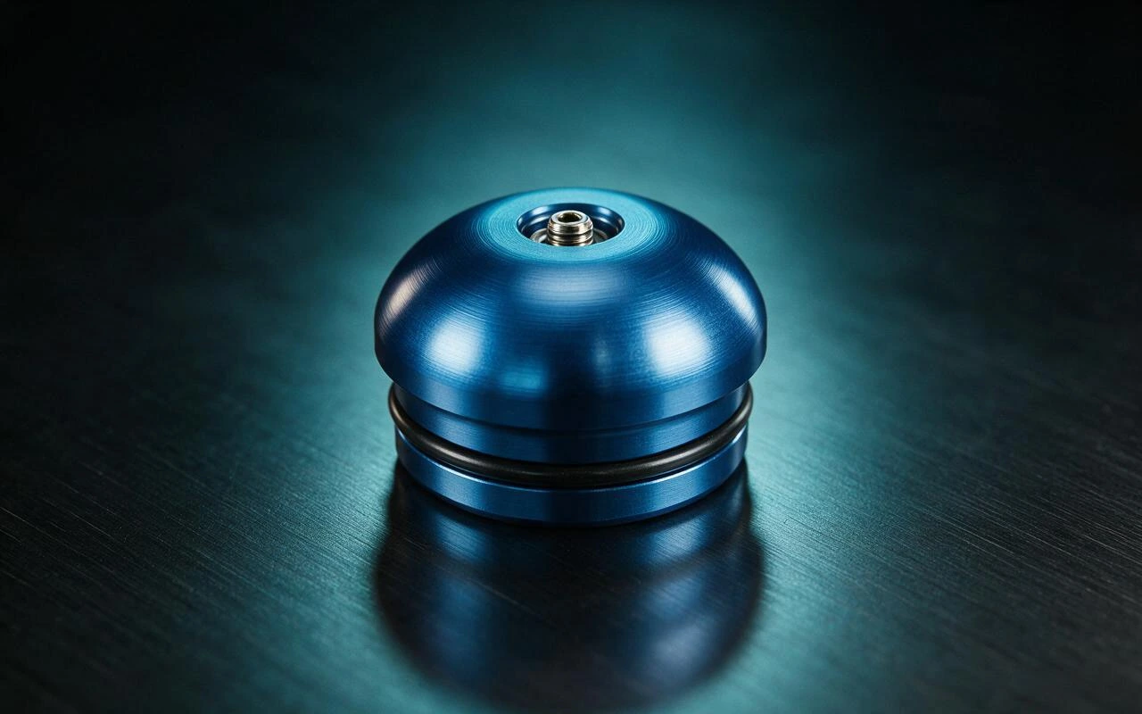 CNC machined air spring cap