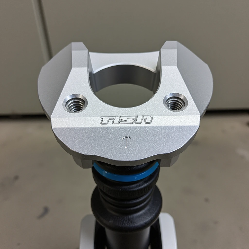 CNC machined front suspension fork crown (stanchion crown)