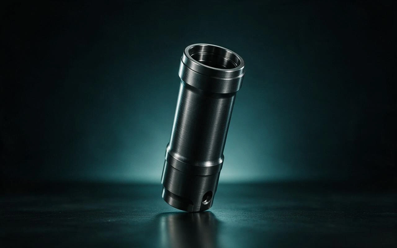 CNC machined shock damper body