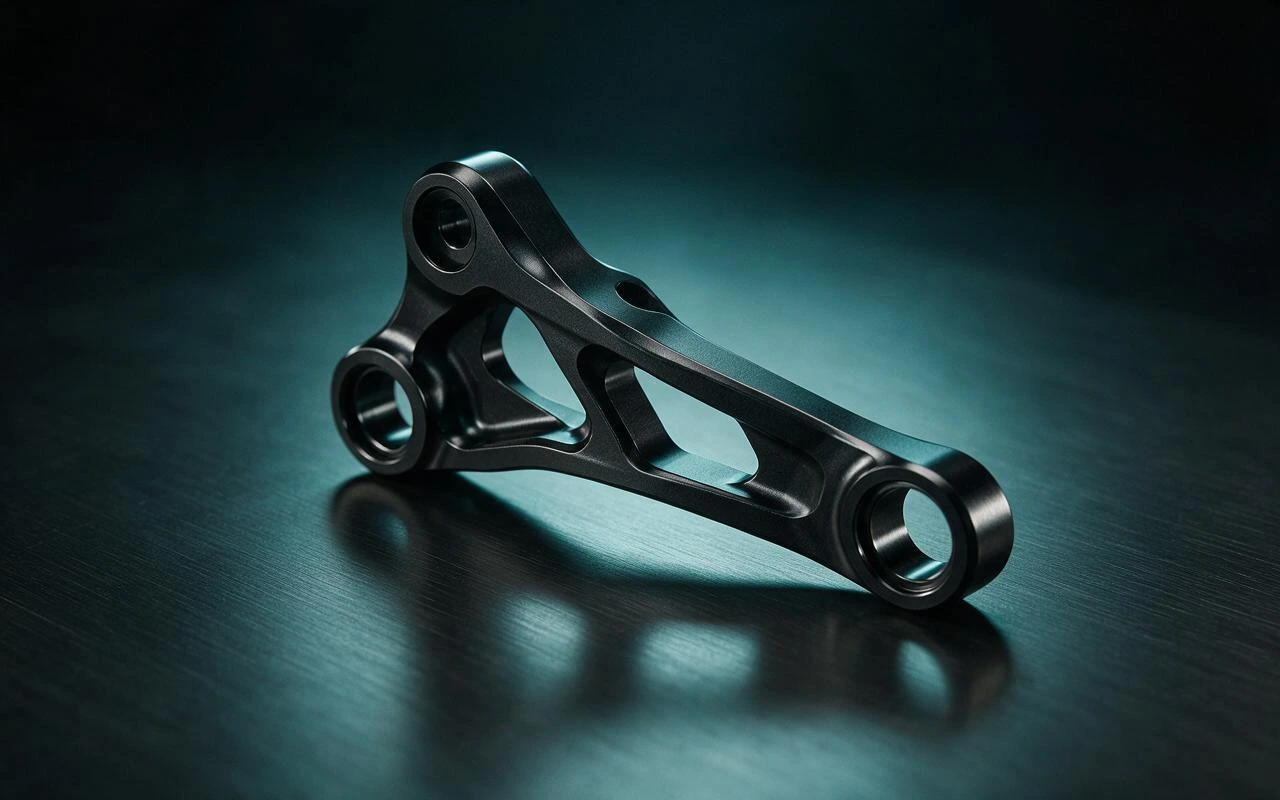 CNC machined rear suspension linkage
