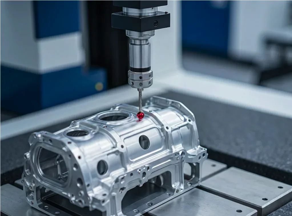 Dimensional inspection of an avionics component