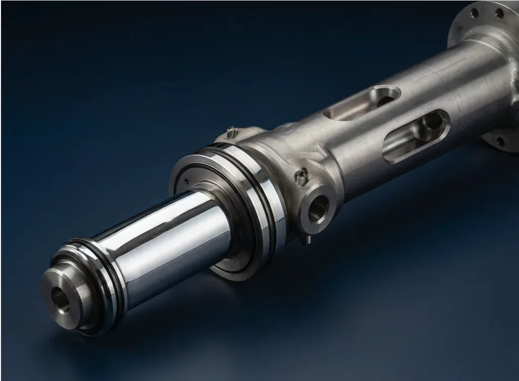 Aircraft landing gear strut and piston machined from 300M steel