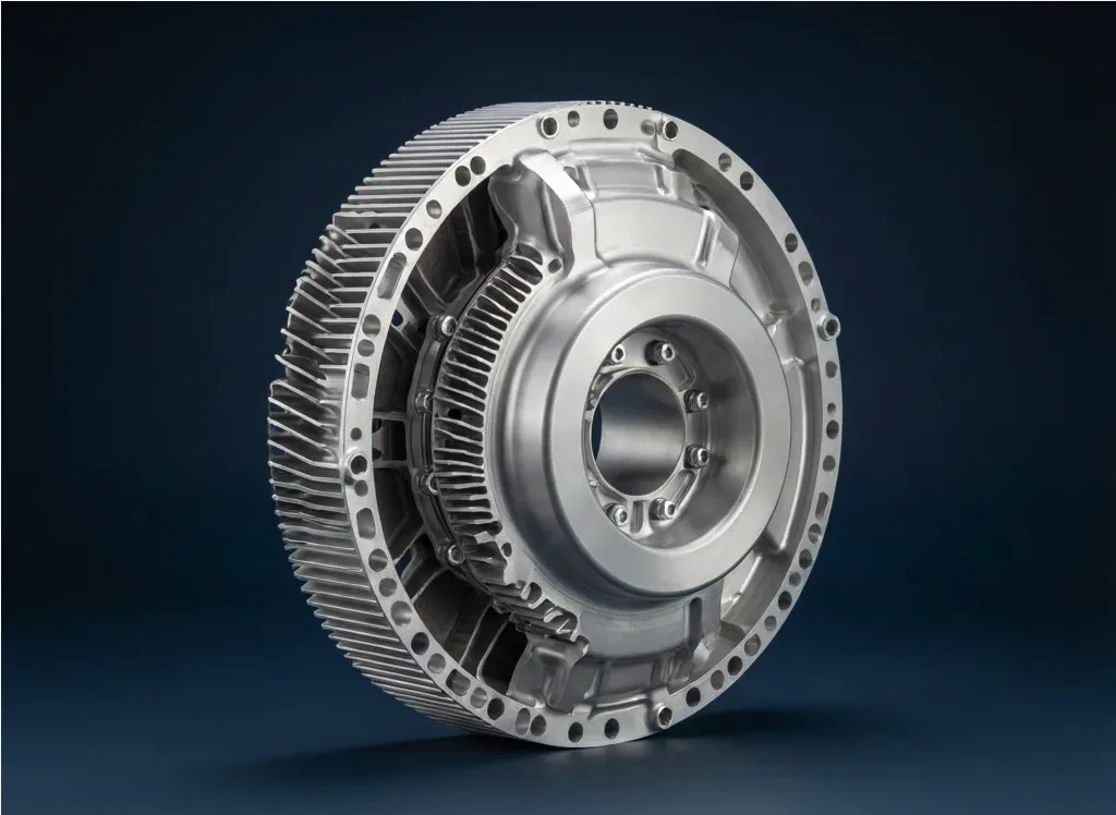 Aerospace wheel and brake housing for landing gear in aircraft