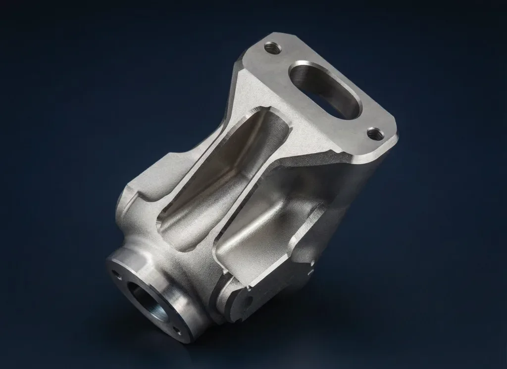 Titanium trunnion and structural fitting for airplane landing gear