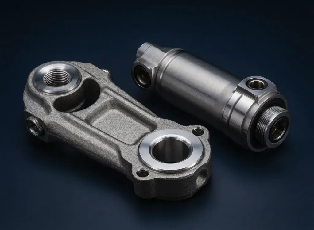Torque link and retract actuator for aircraft landing gear