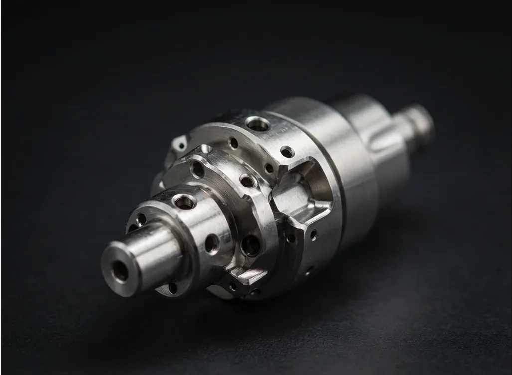 Aerospace fuel nozzle CNC machining