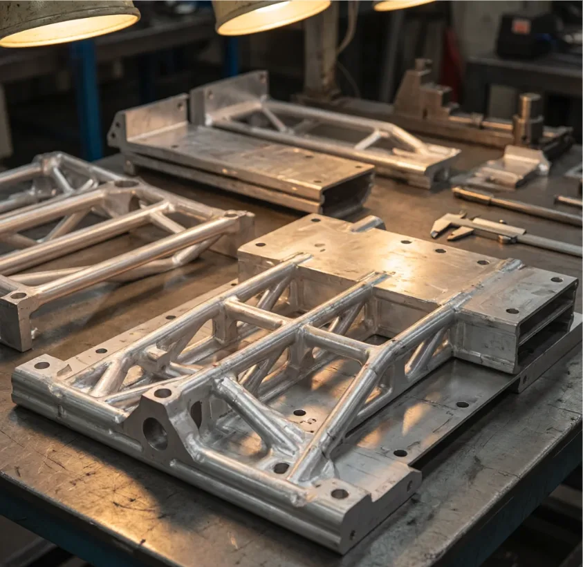 CNC machined space structural element