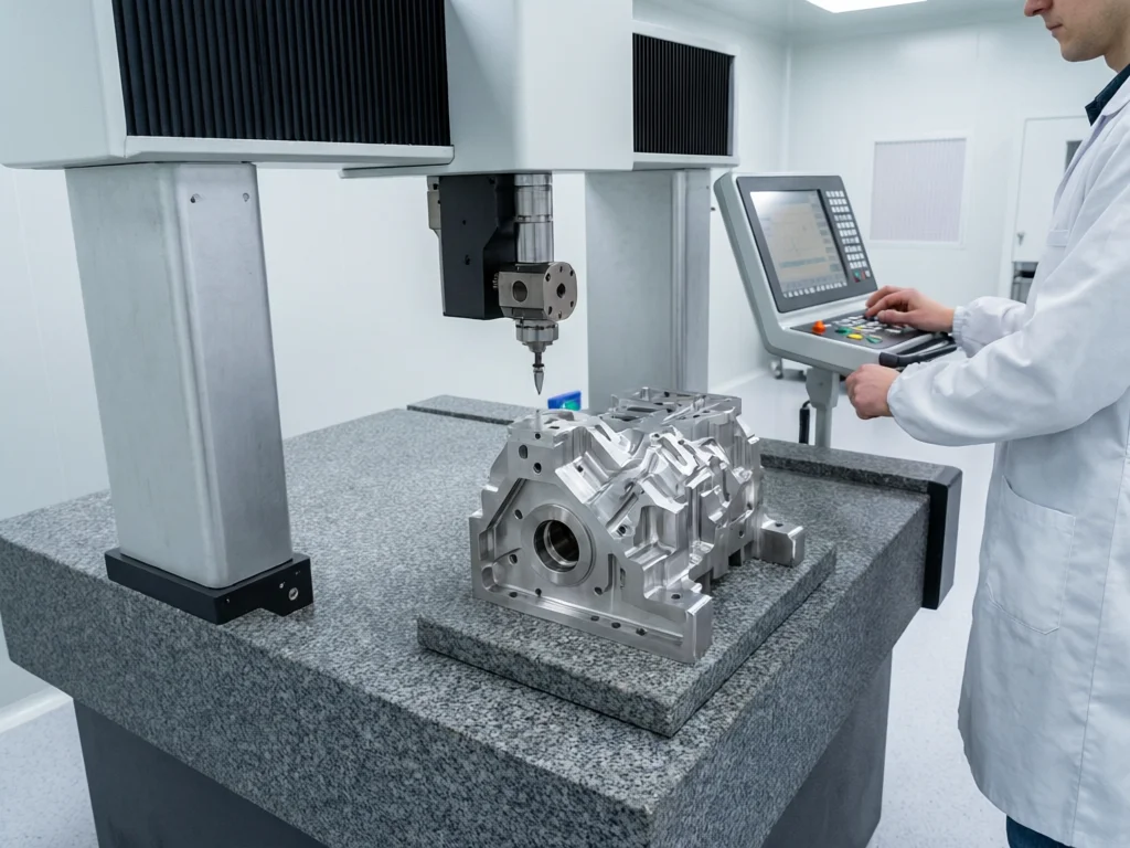 Coordinate measurement of a machined part